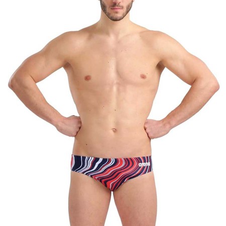 ARENA Performance Men's Marbled Swim Brief Chlorine Resistant MaxLife Swimsuit Practice