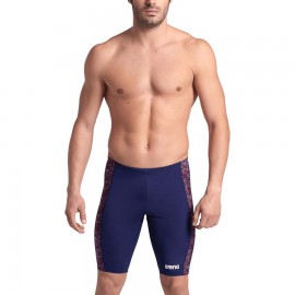 Men's Abstract Tiles Swim Jammer Athletic Knee-Length