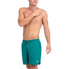 ARENA Men's Icons Solid Beach Short Boxers Swimming Bermuda with Mesh Inner Brief