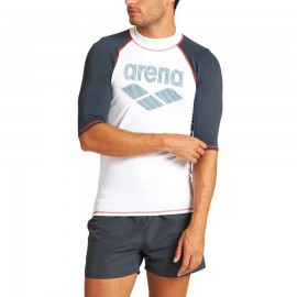 Mens Swim Shirt Uv Sun Protetion Standard Short Sleeves