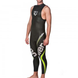 ARENA Mens Carbon Triathlon Wetsuit Sleeveless Neoprene Carbon Fiber-Lined Panels