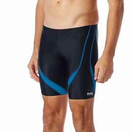 TYR Alliance Splice Jammer Men's Swimsuit - Black/Pink, 26