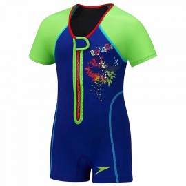 Unisex-Child Uv Thermal Swimsuit Begin to Swim UPF 50