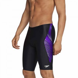 Speedo Men's Swimsuit Jammer PowerFlex Printed Team Colors