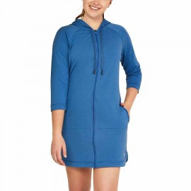 Hooded Aquatic Fitness Robe and Cover-Up Full Front Zip