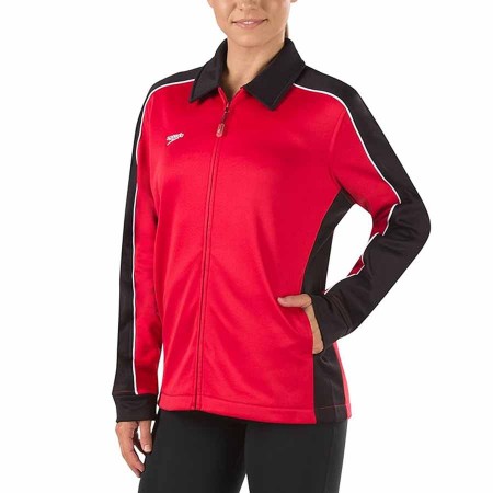 Speedo Women's Jacket Full Zip Collard Streamline Team Warm Up