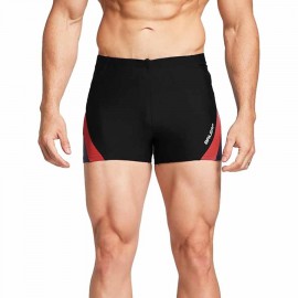 BALEAF Men's Square Leg Athletic Swim Jammers Durable Training Splice Team Swimsuit