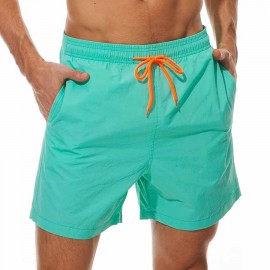 SILKWORLD Men's Swim Trunks Quick Dry Beach Shorts with Pockets